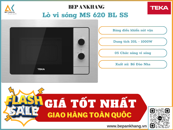 Lò vi sóng âm tủ Teka MB 620 BI SS- Xuất xứ Bồ Đào Nha